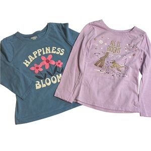 Garanimals Blue Happiness & Lilac Polar bears Graphic Tees 3T